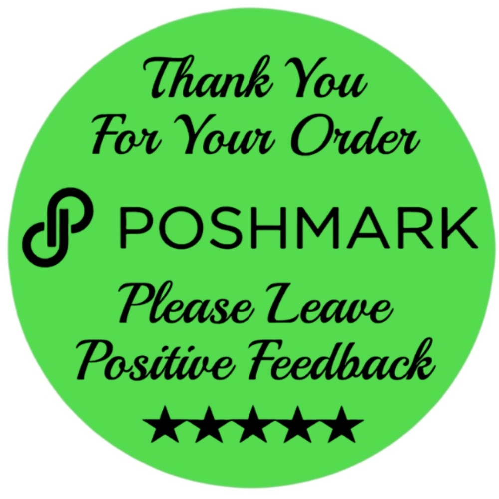 Thank You For Your Poshmark Purchase Labels Stickers 12 colors to choose from - Picture 8 of 14